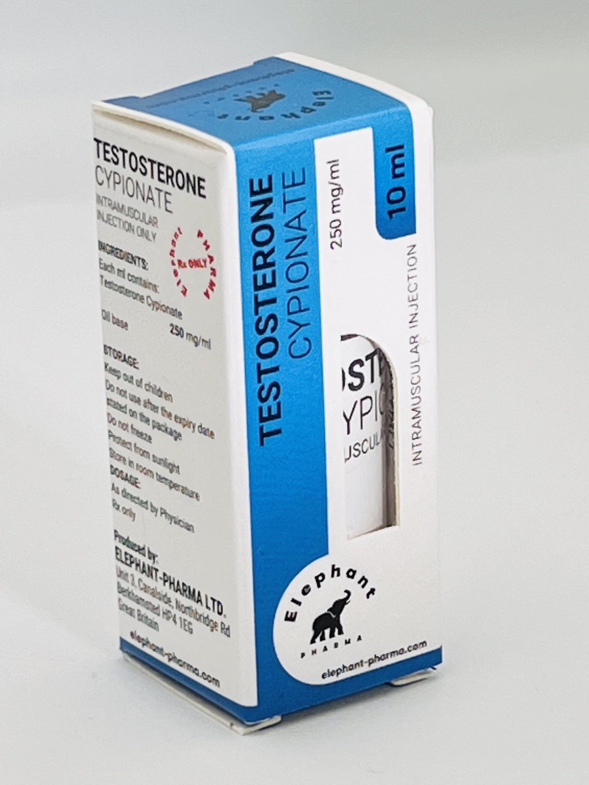 TESTOSTERONE CYPIONATE 10ml 250mg/ml Elephant Pharma